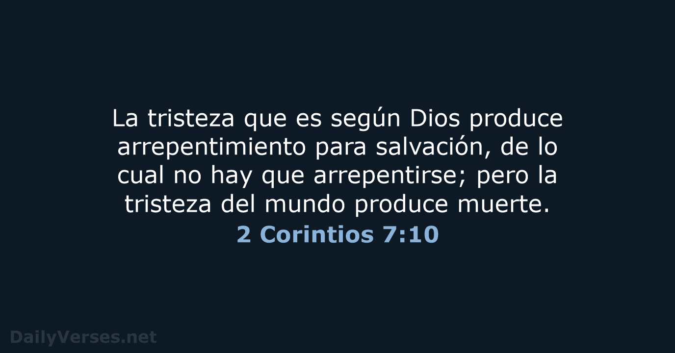 2 Corintios 7:10 - RVR95