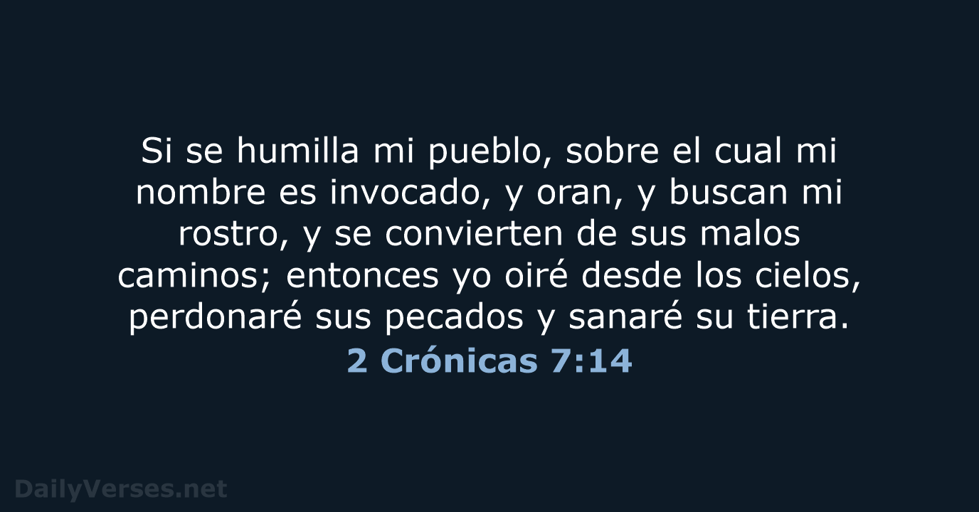 2 Crónicas 7:14 - RVR95