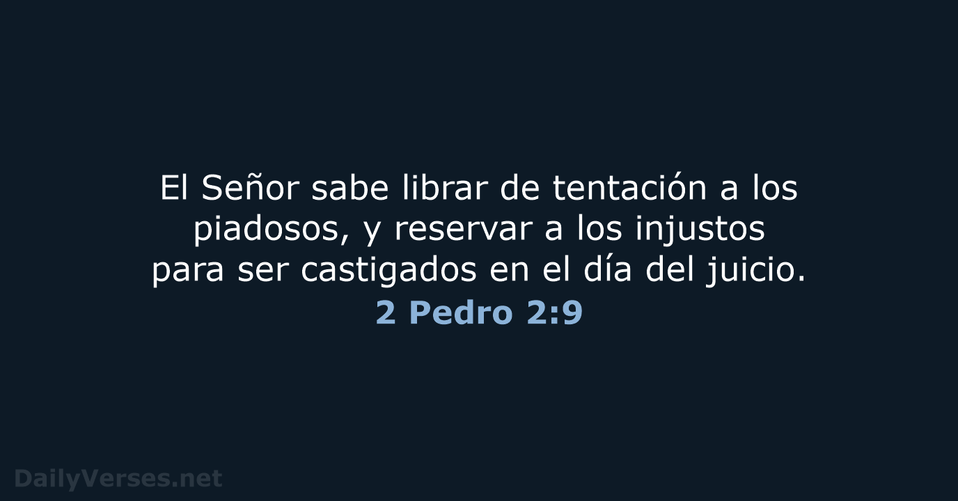 2 Pedro 2:9 - RVR95