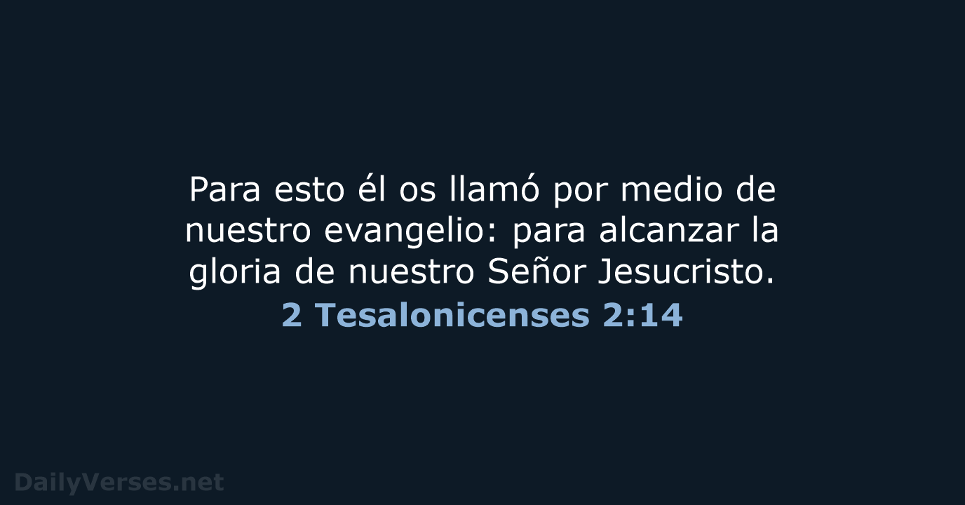 2 Tesalonicenses 2:14 - RVR95