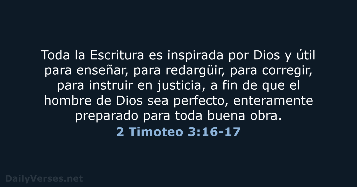2 Timoteo 3:16-17 - RVR95