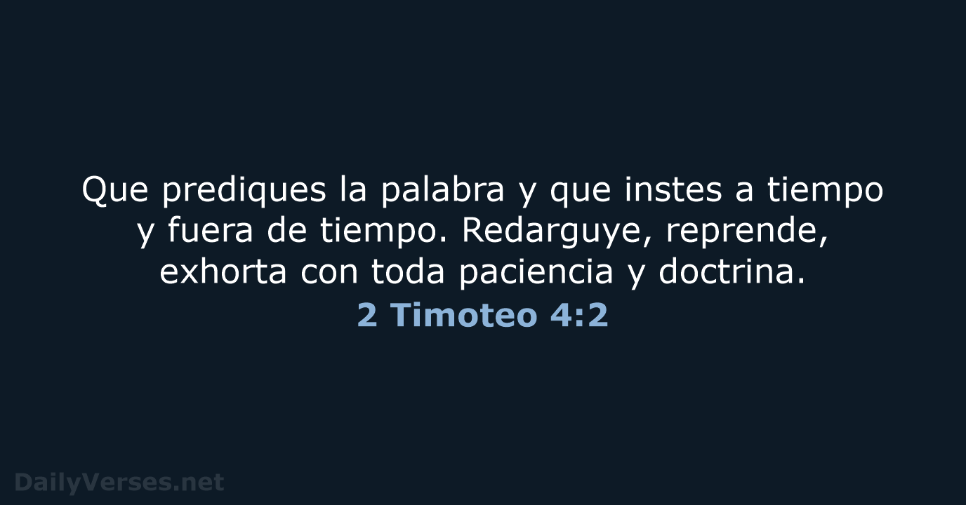 2 Timoteo 4:2 - RVR95