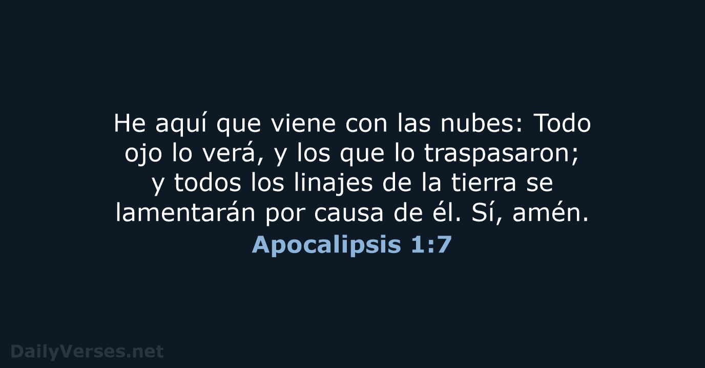 Apocalipsis 1:7 - RVR95