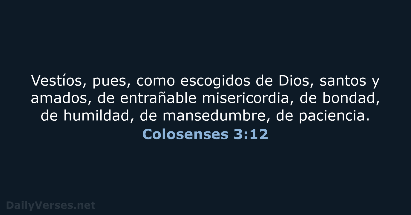 Colosenses 3:12 - RVR95