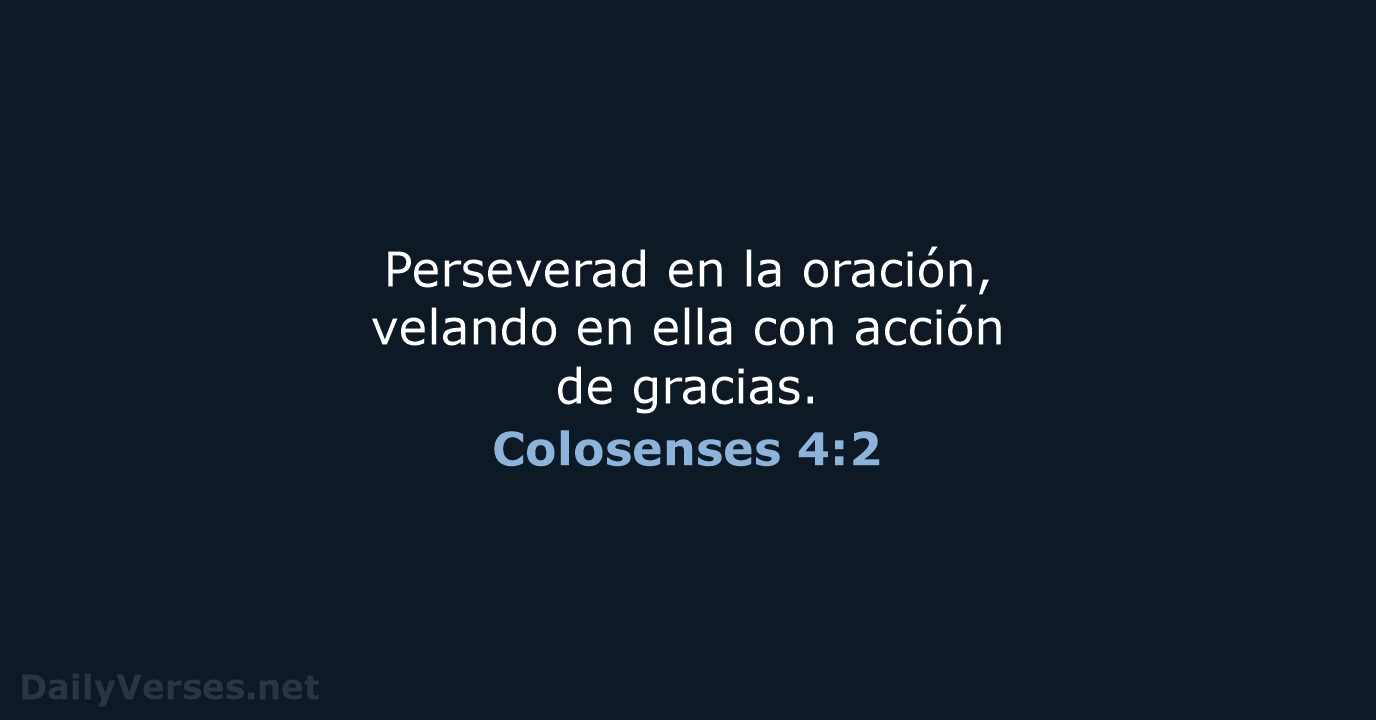 Colosenses 4:2 - RVR95