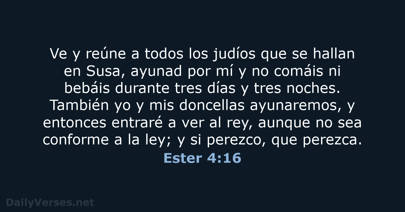 Ester 4:16 - RVR95