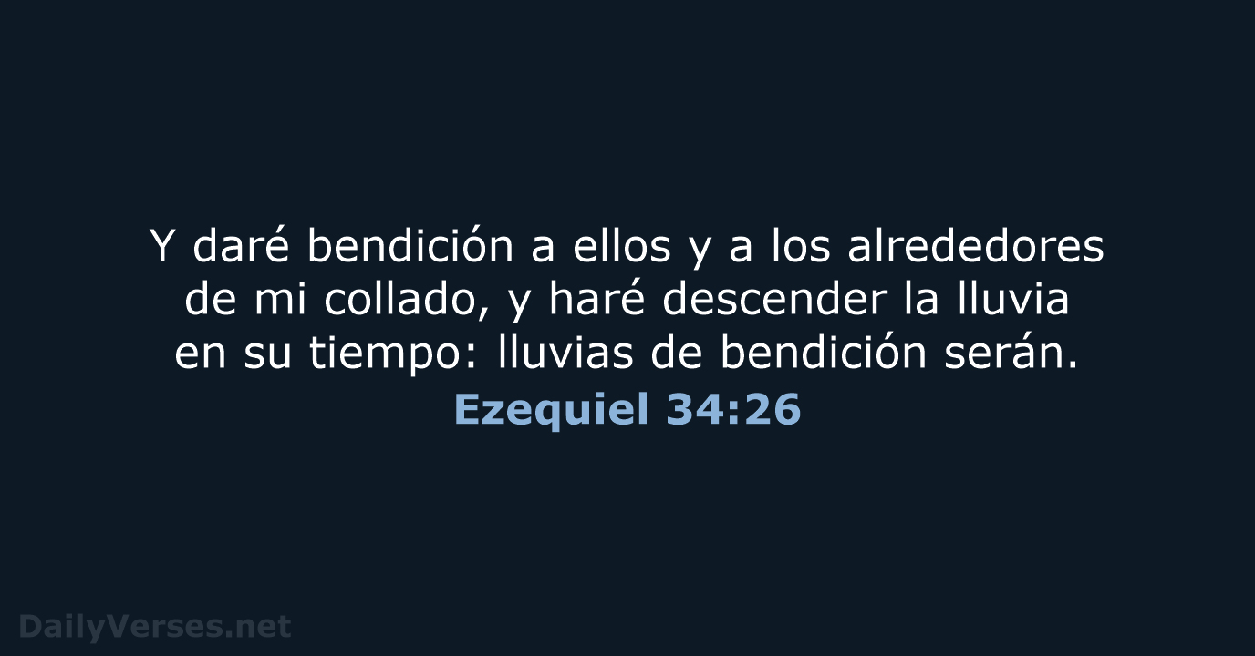 Ezequiel 34:26 - RVR95