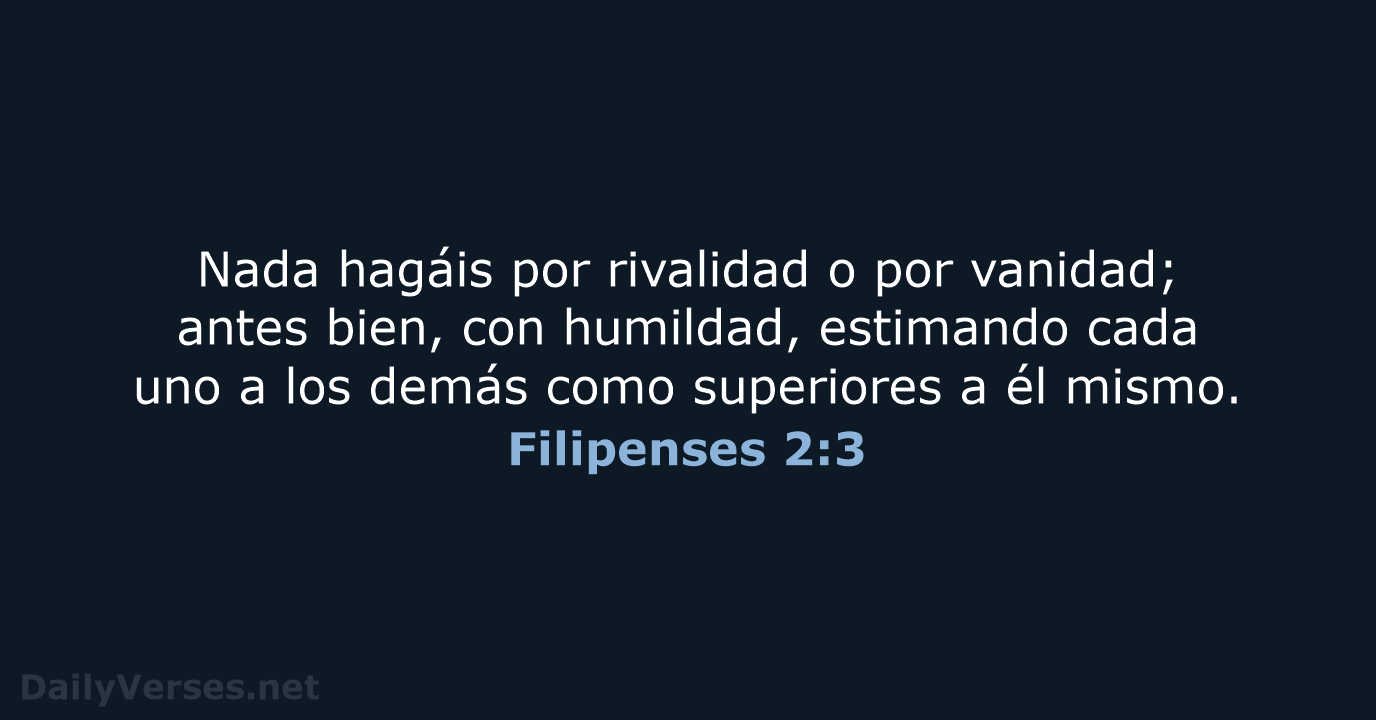 Filipenses 2:3 - RVR95