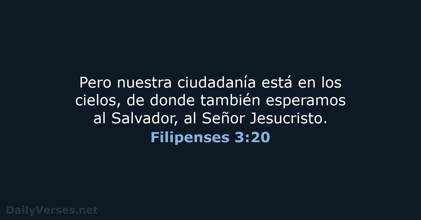 Filipenses 3:20 - RVR95