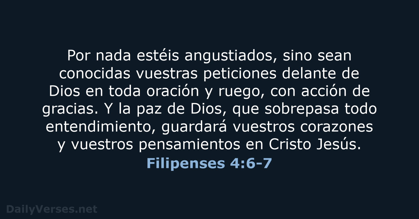 Filipenses 4:6-7 - RVR95