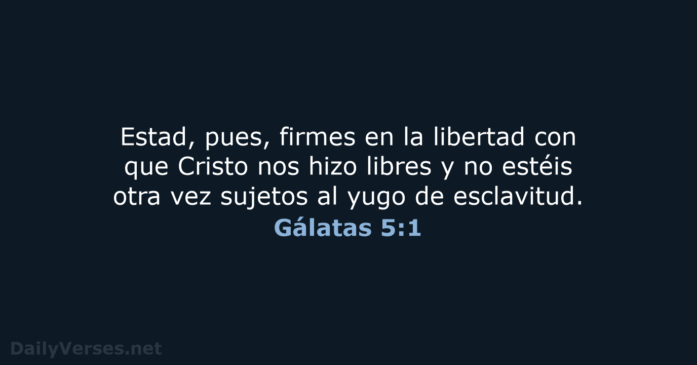 Gálatas 5:1 - RVR95