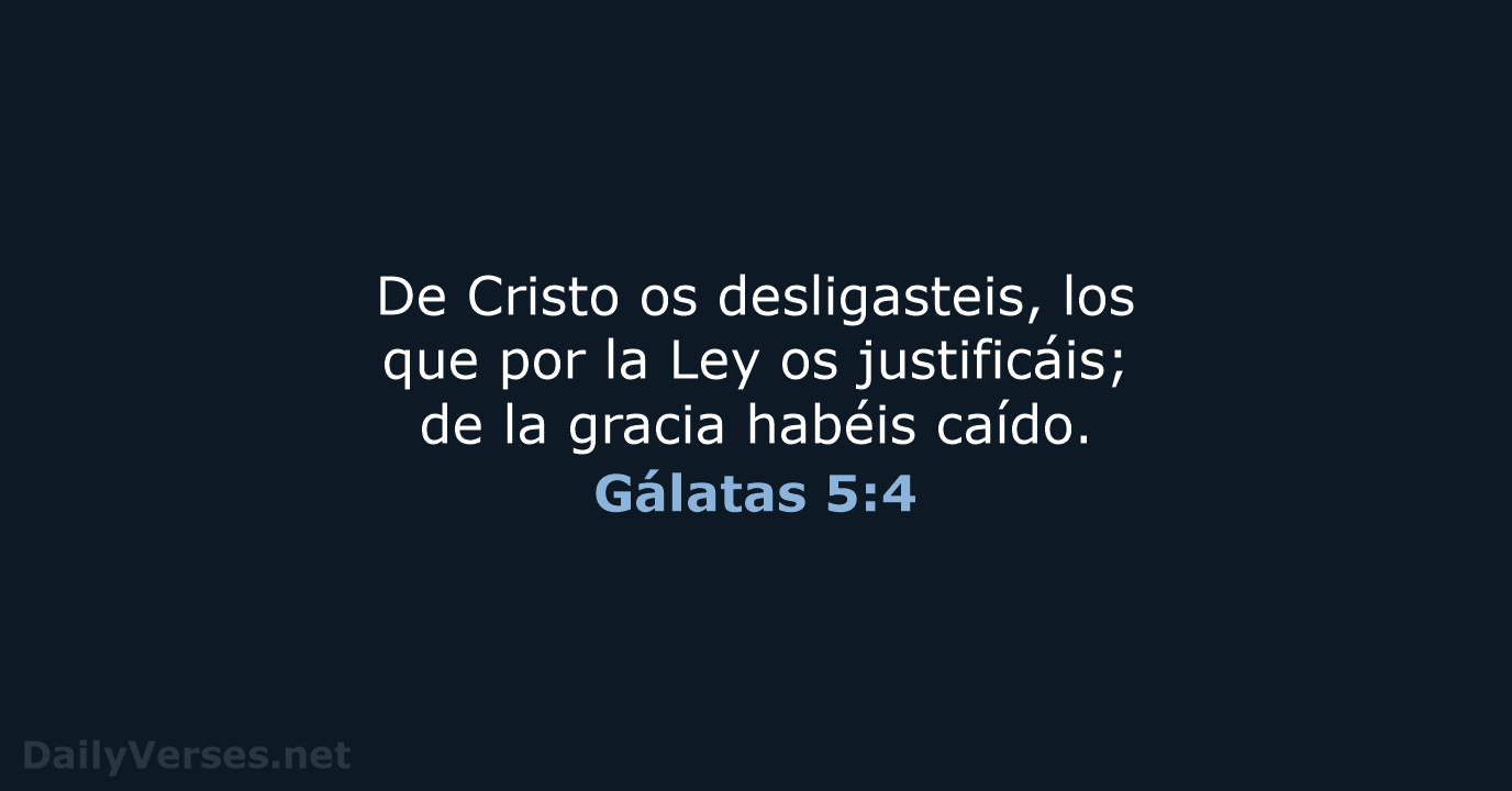 Gálatas 5:4 - RVR95