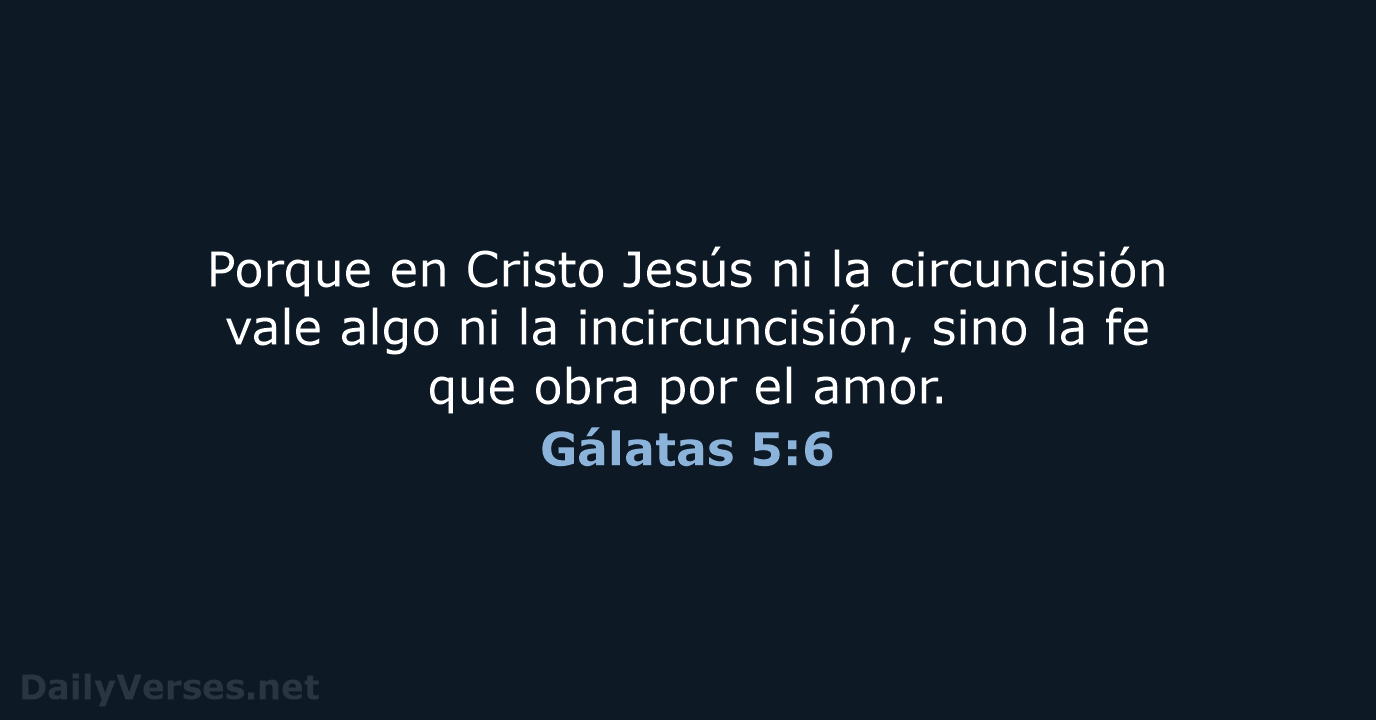 Gálatas 5:6 - RVR95