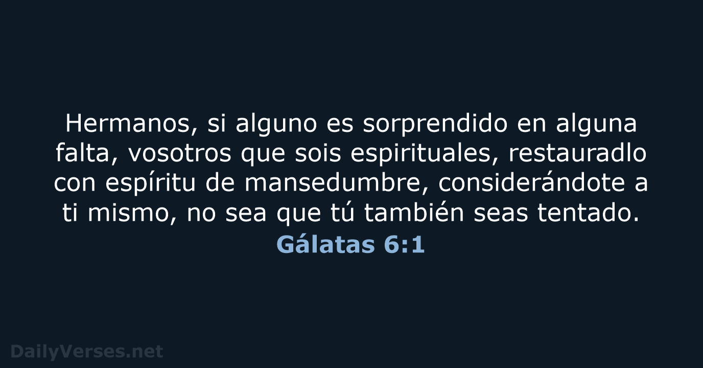 Gálatas 6:1 - RVR95