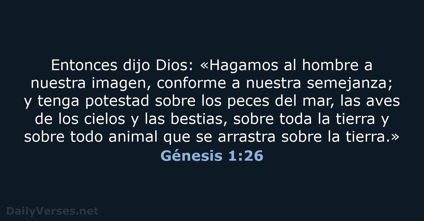 Génesis 1:26 - RVR95