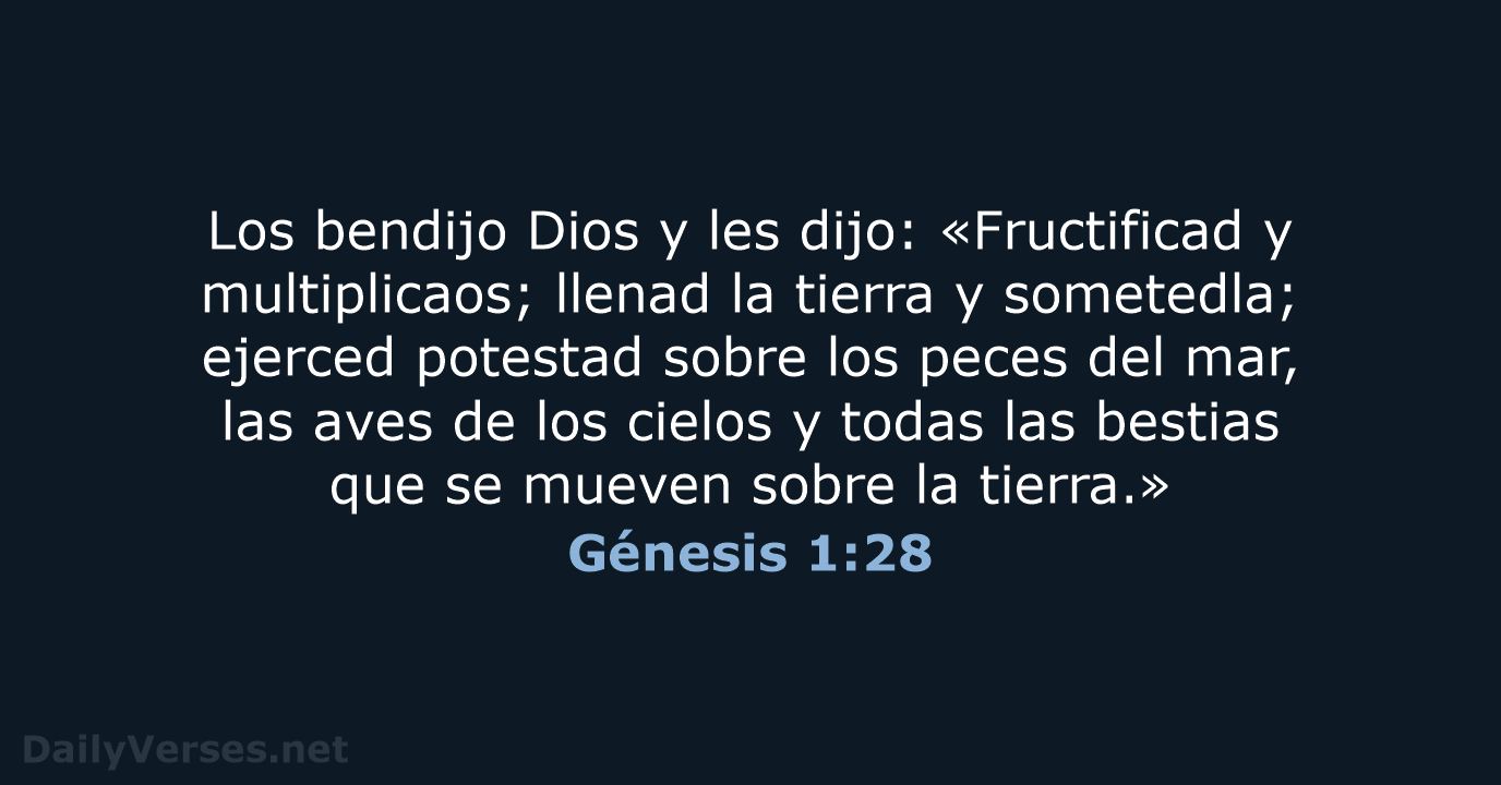 Génesis 1:28 - RVR95