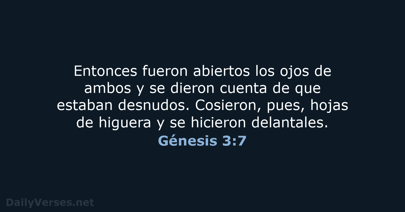 Génesis 3:7 - RVR95