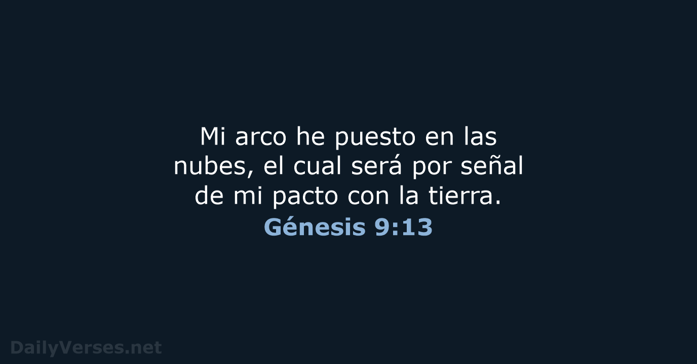 Génesis 9:13 - RVR95