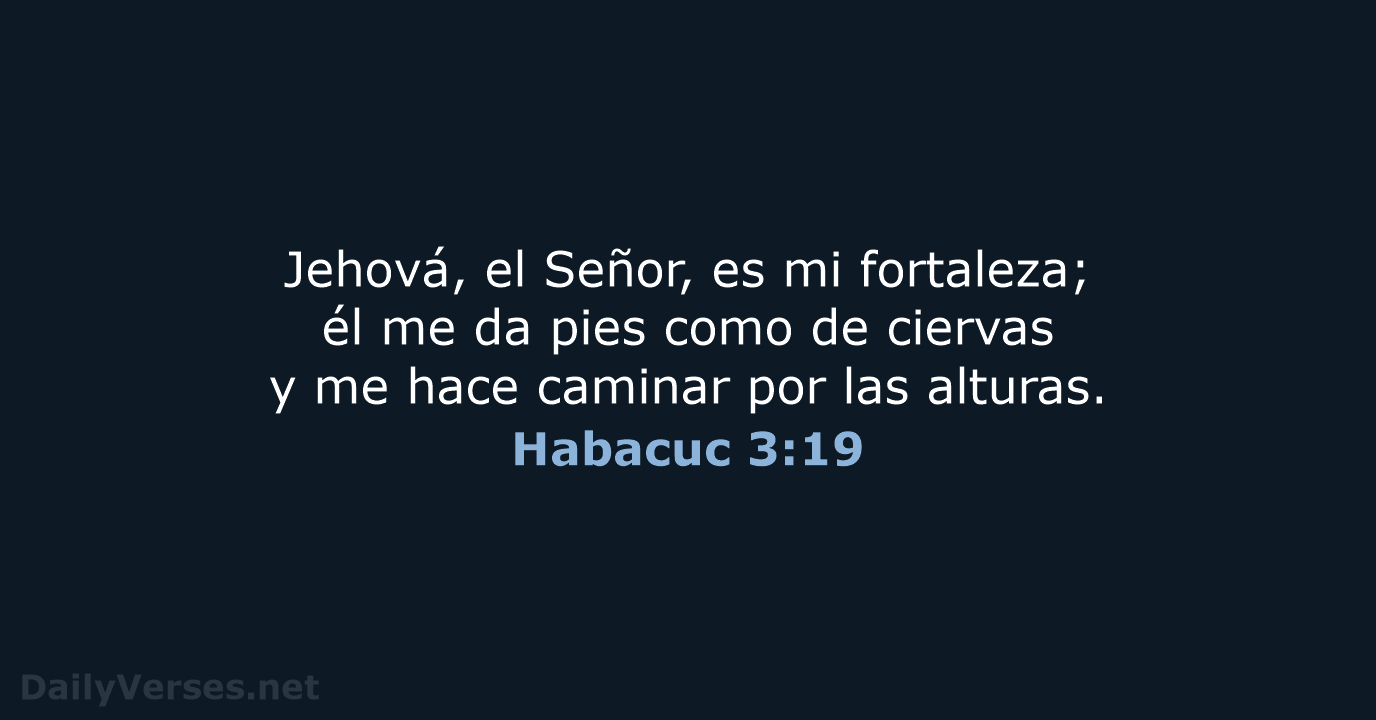 Habacuc 3:19 - RVR95