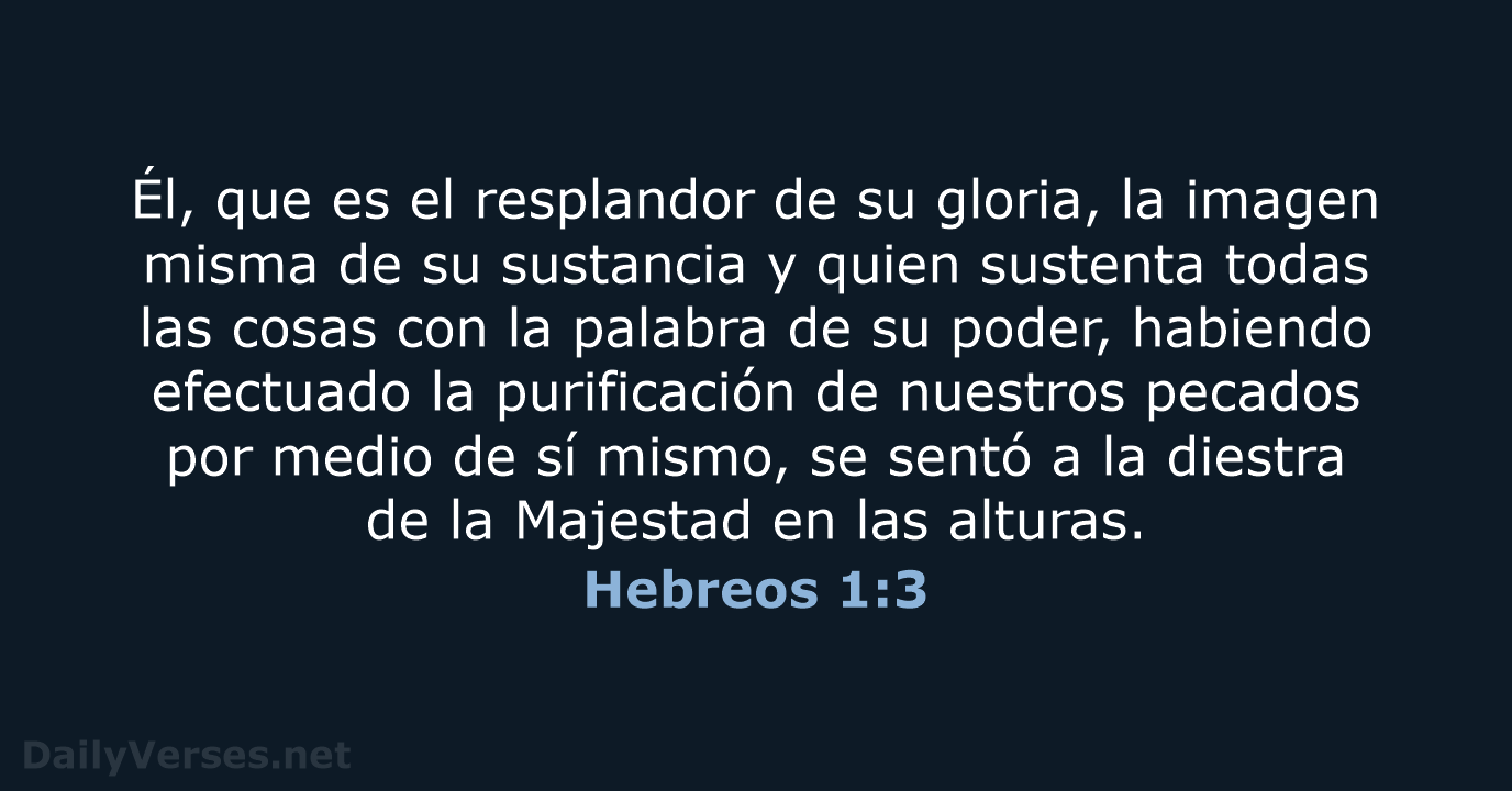 Hebreos 1:3 - RVR95