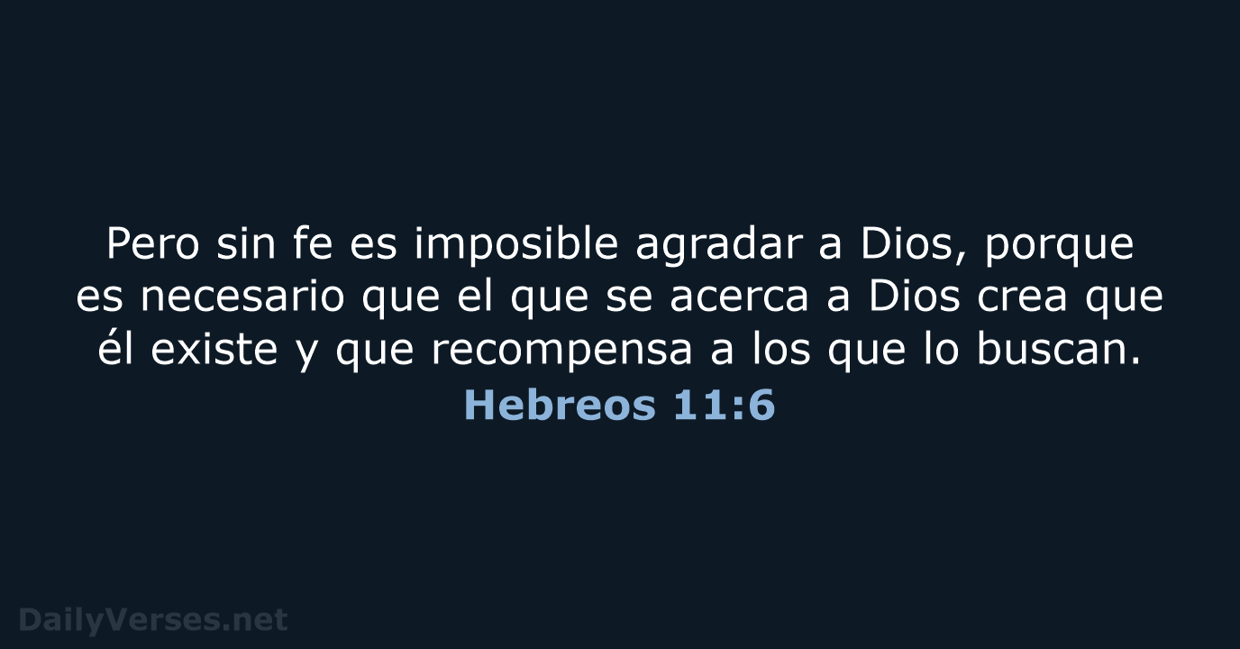 Hebreos 11:6 - RVR95