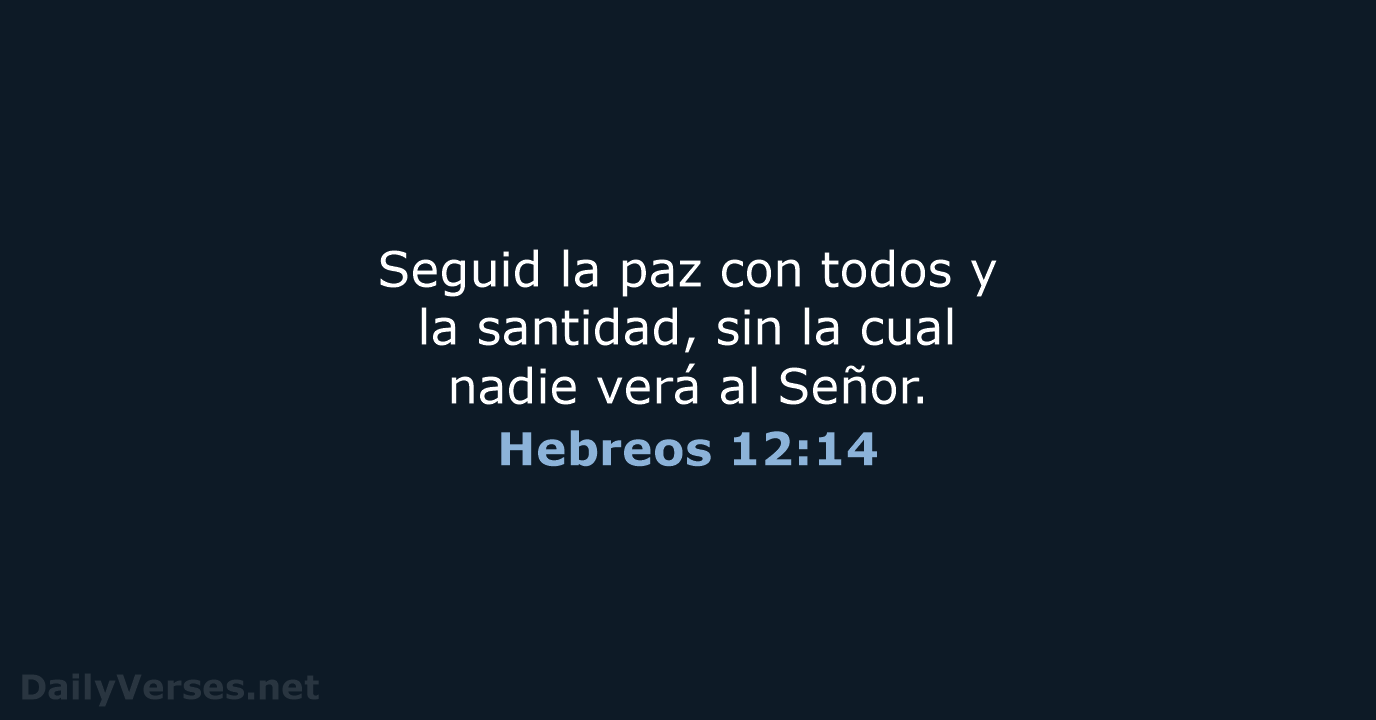 Hebreos 12:14 - RVR95