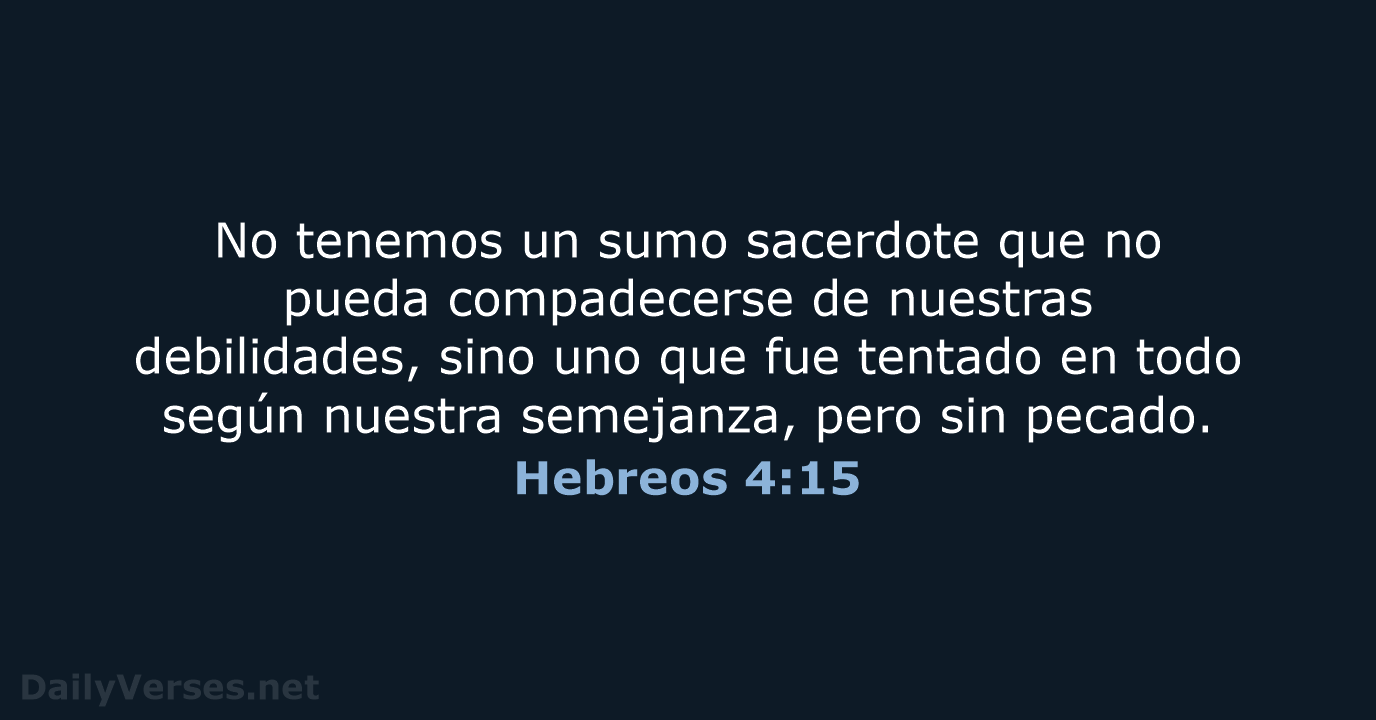 Hebreos 4:15 - RVR95
