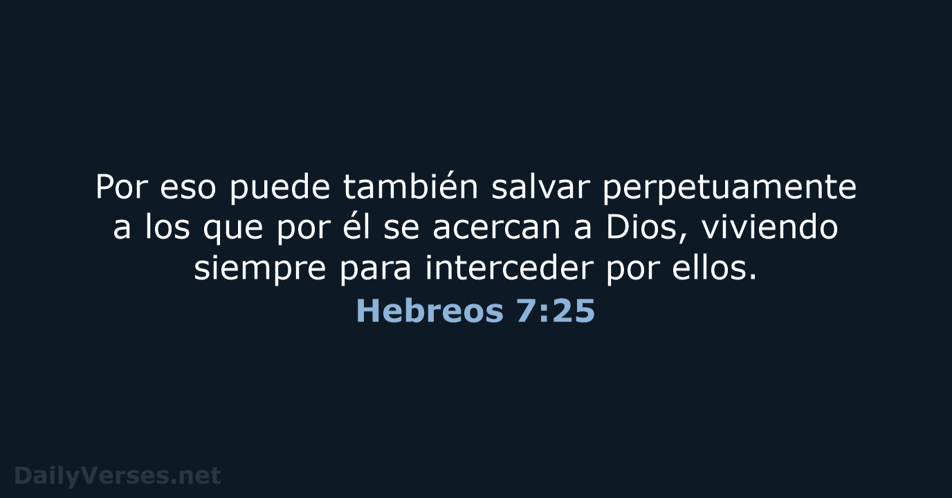 Hebreos 7:25 - RVR95