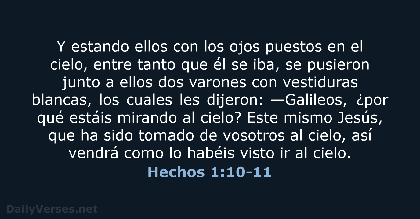 Hechos 1:10-11 - RVR95
