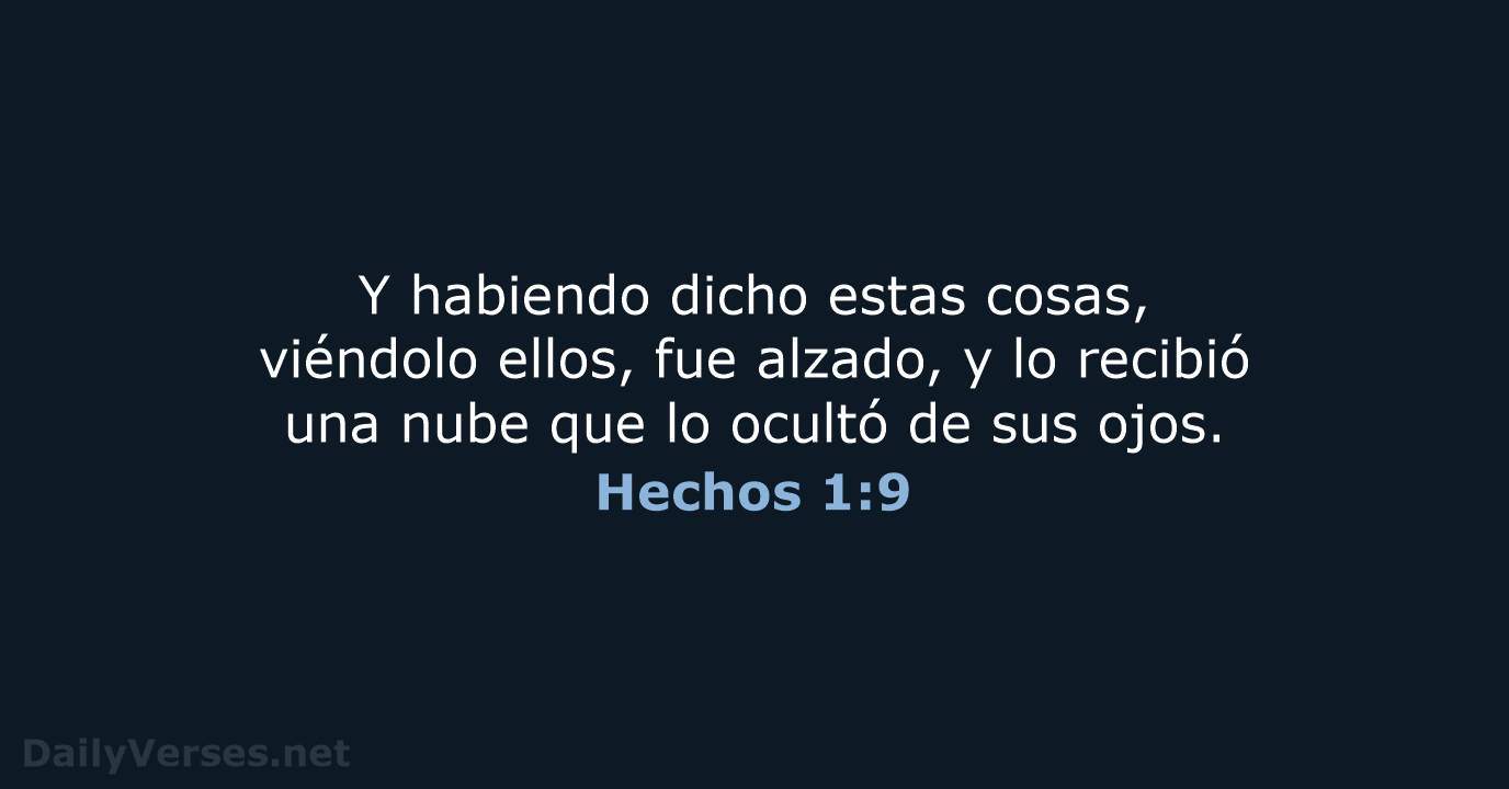 Hechos 1:9 - RVR95