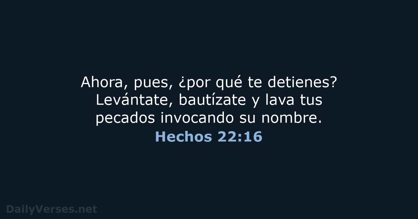 Hechos 22:16 - RVR95