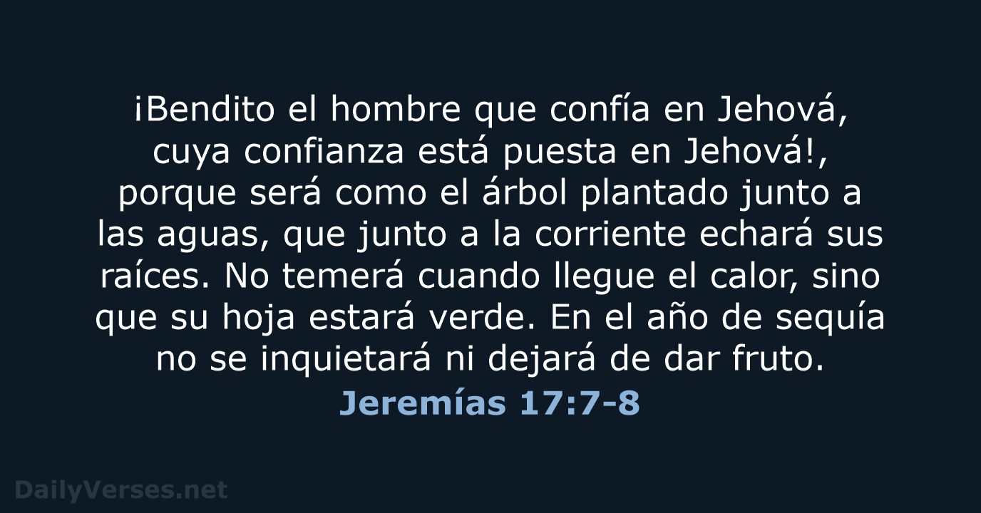 Jeremías 17:7-8 - RVR95