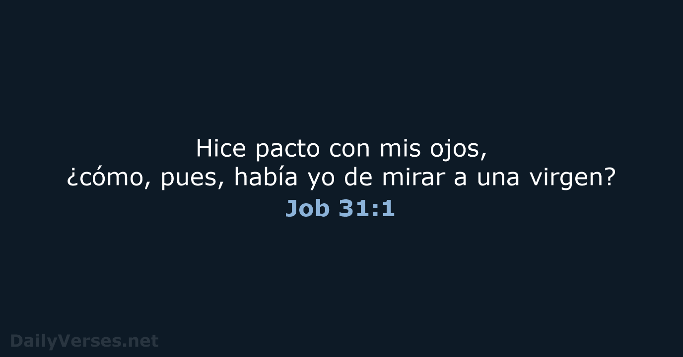 Job 31:1 - RVR95