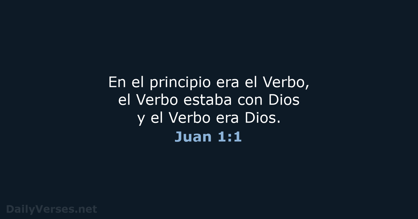 Juan 1:1 - RVR95