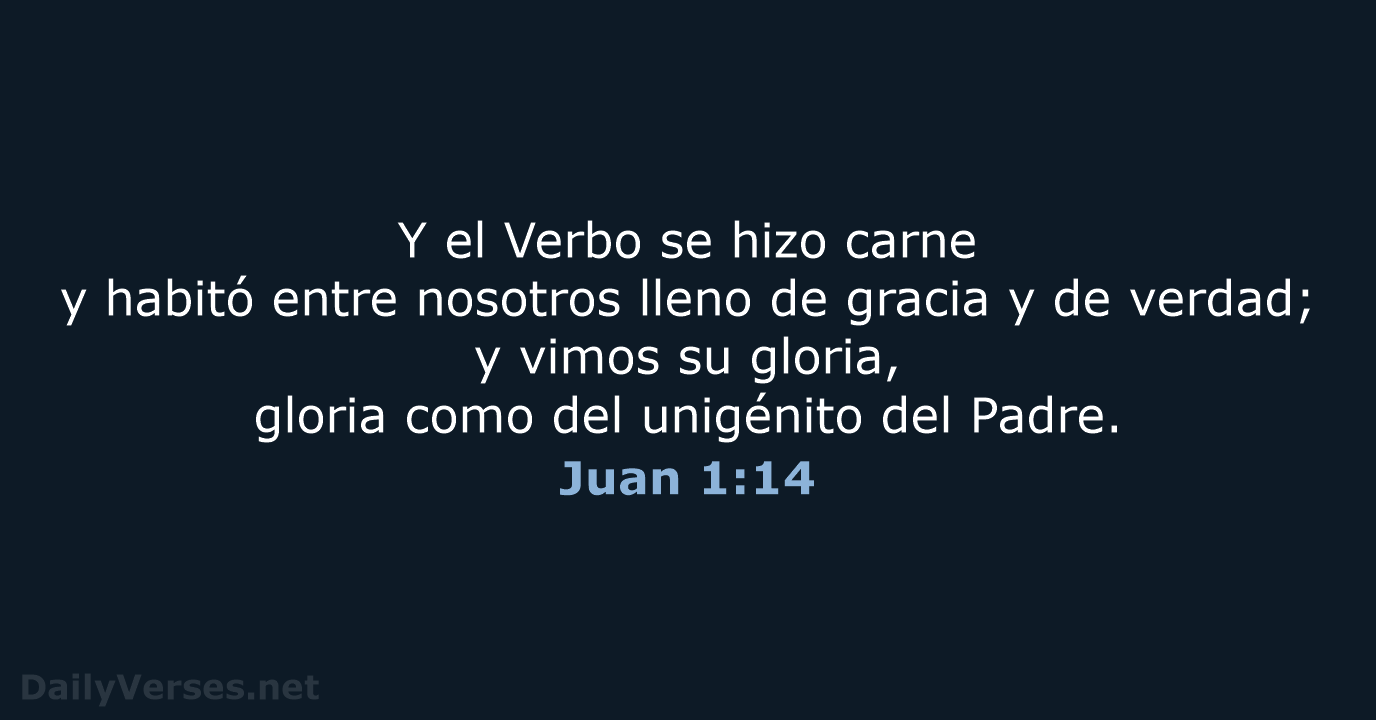 Juan 1:14 - RVR95