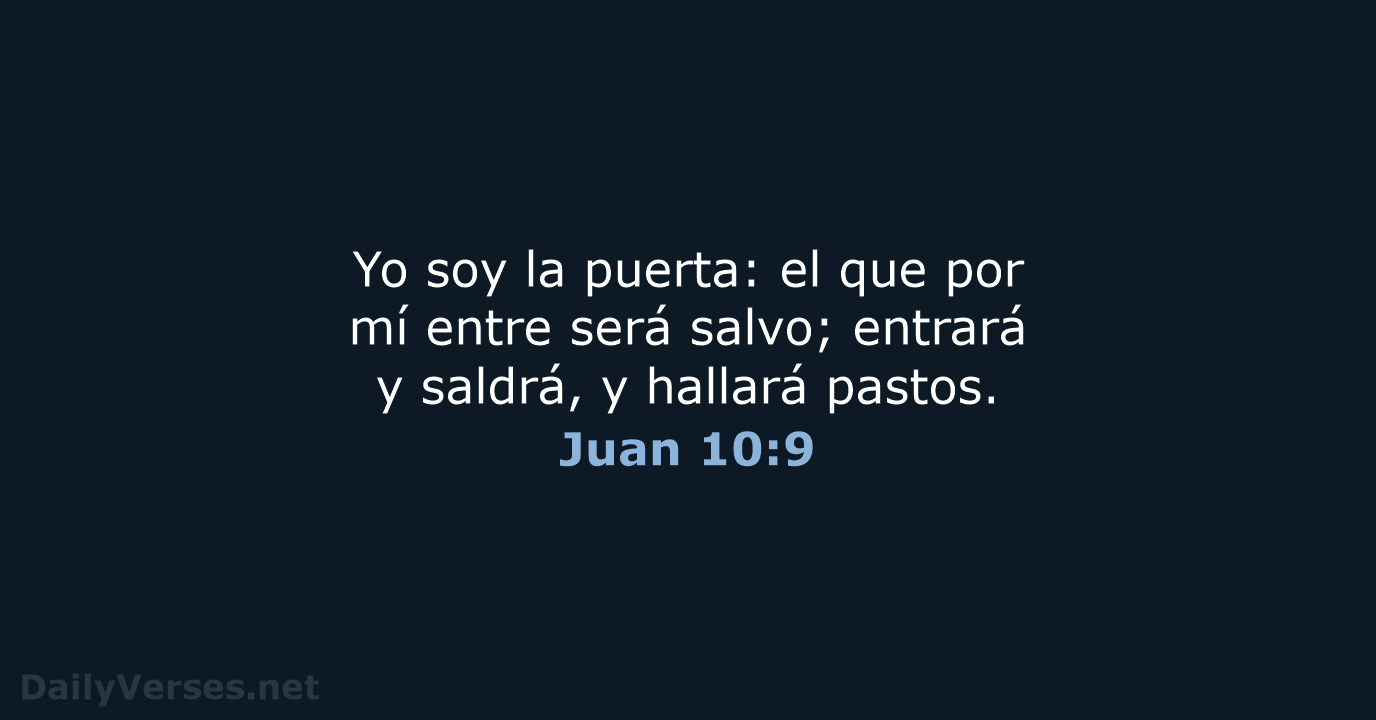 Juan 10:9 - RVR95