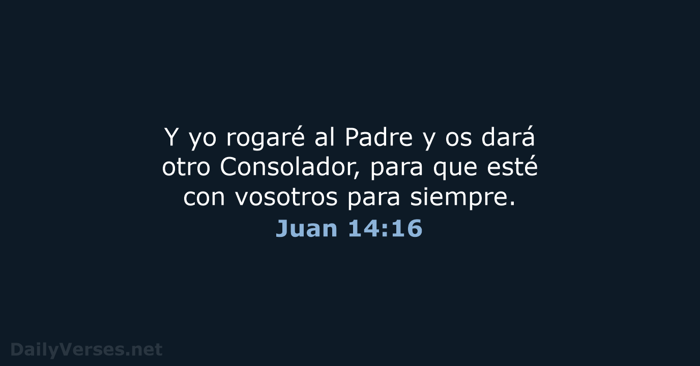 Juan 14:16 - RVR95