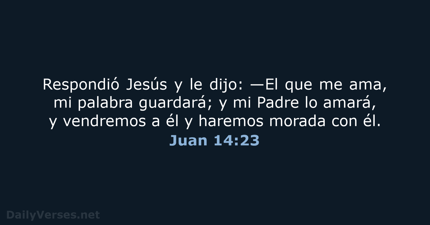 Juan 14:23 - RVR95