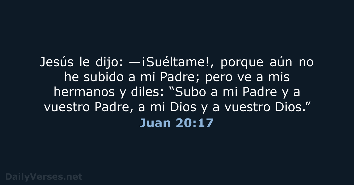 Juan 20:17 - RVR95