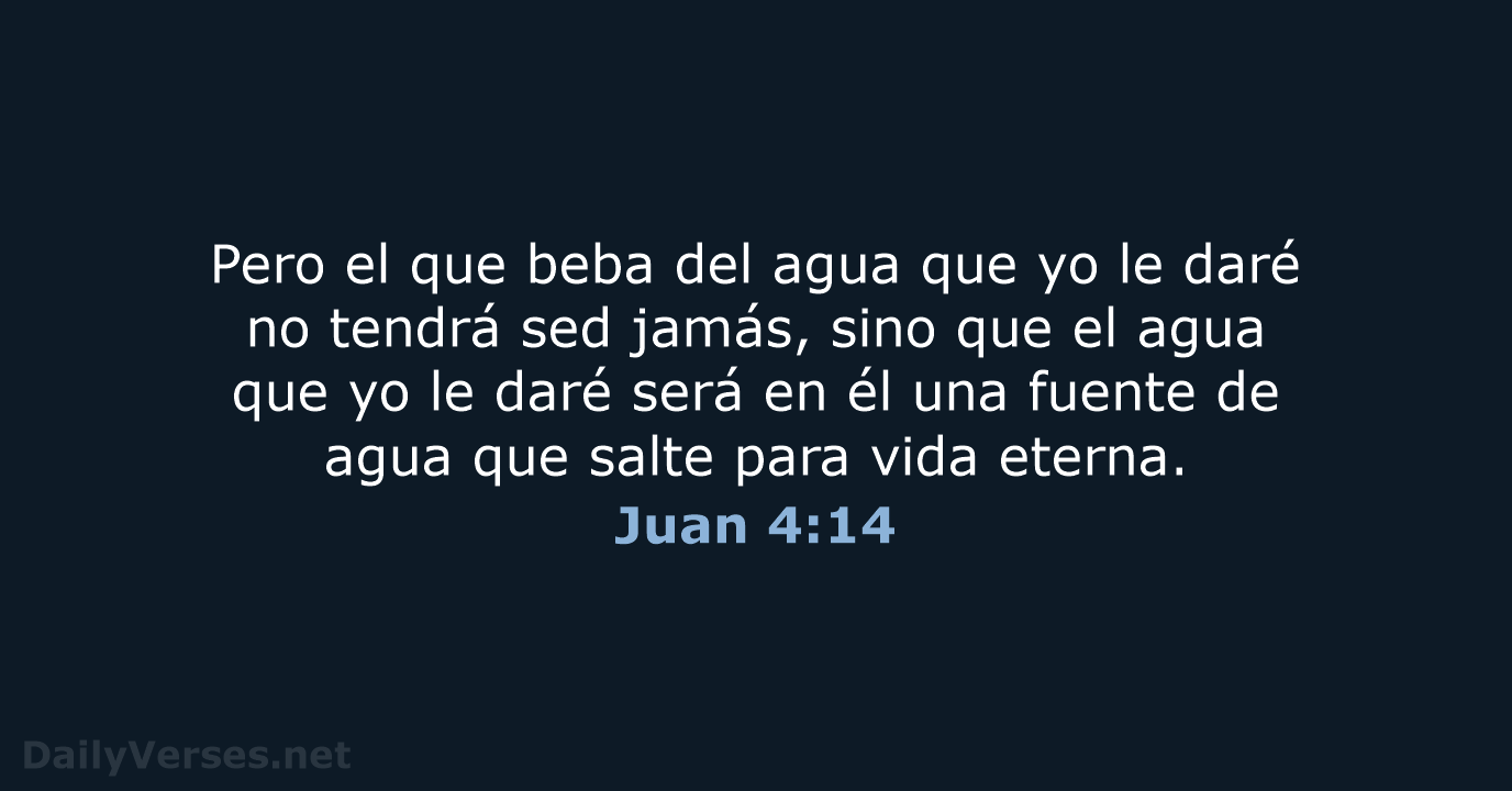 Juan 4:14 - RVR95