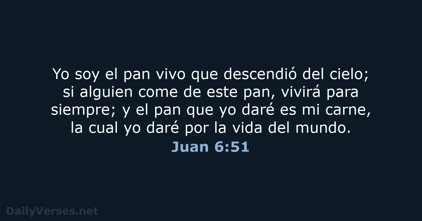 Juan 6:51 - RVR95