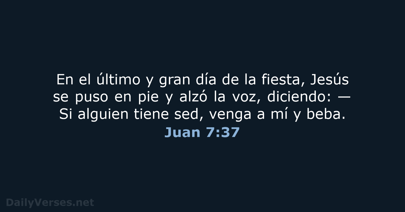 Juan 7:37 - RVR95