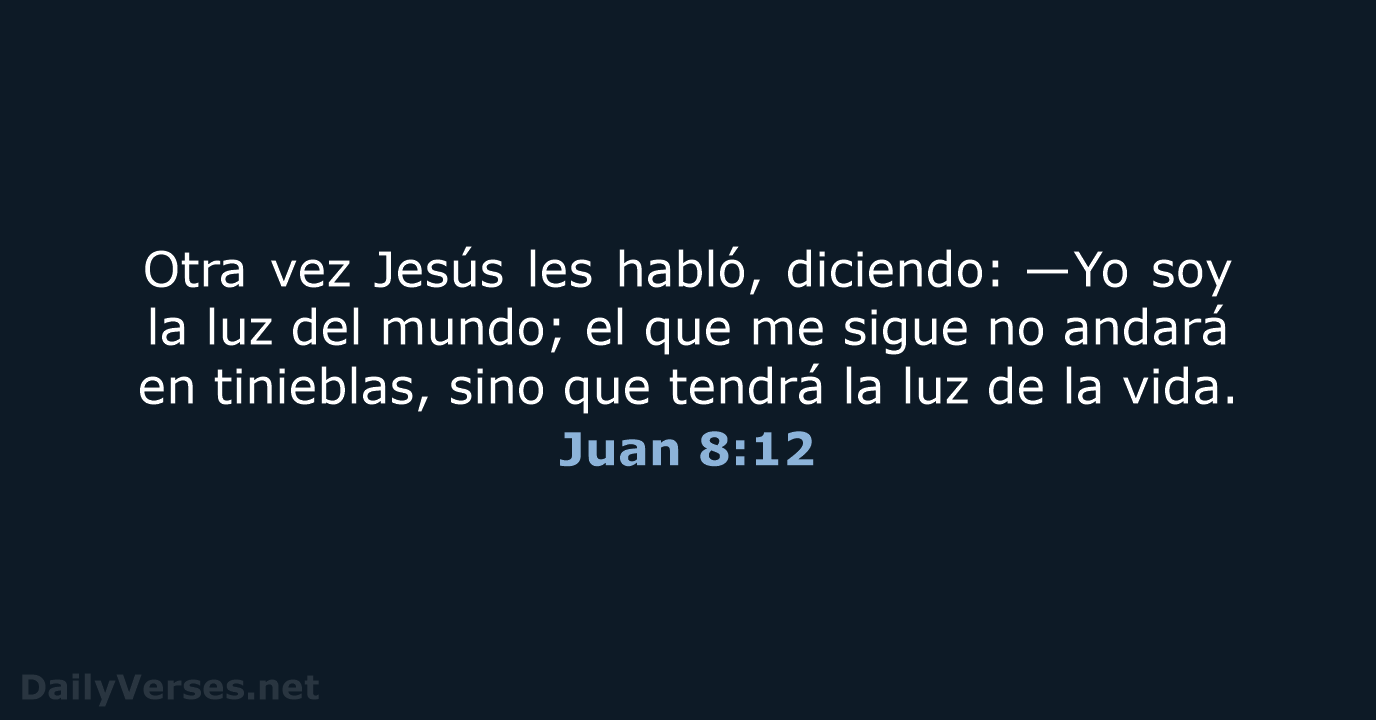 Juan 8:12 - RVR95