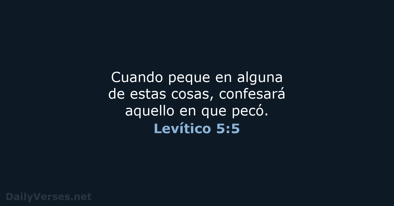 Levítico 5:5 - RVR95