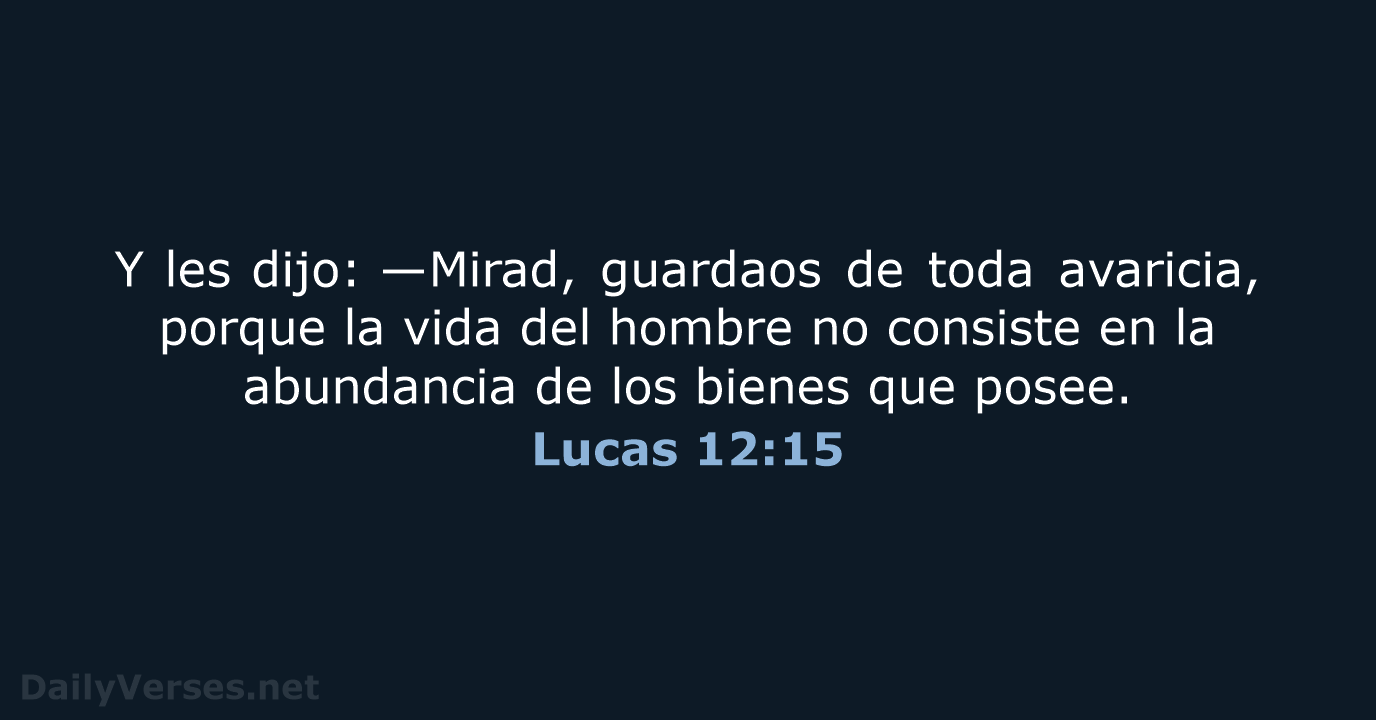 Lucas 12:15 - RVR95