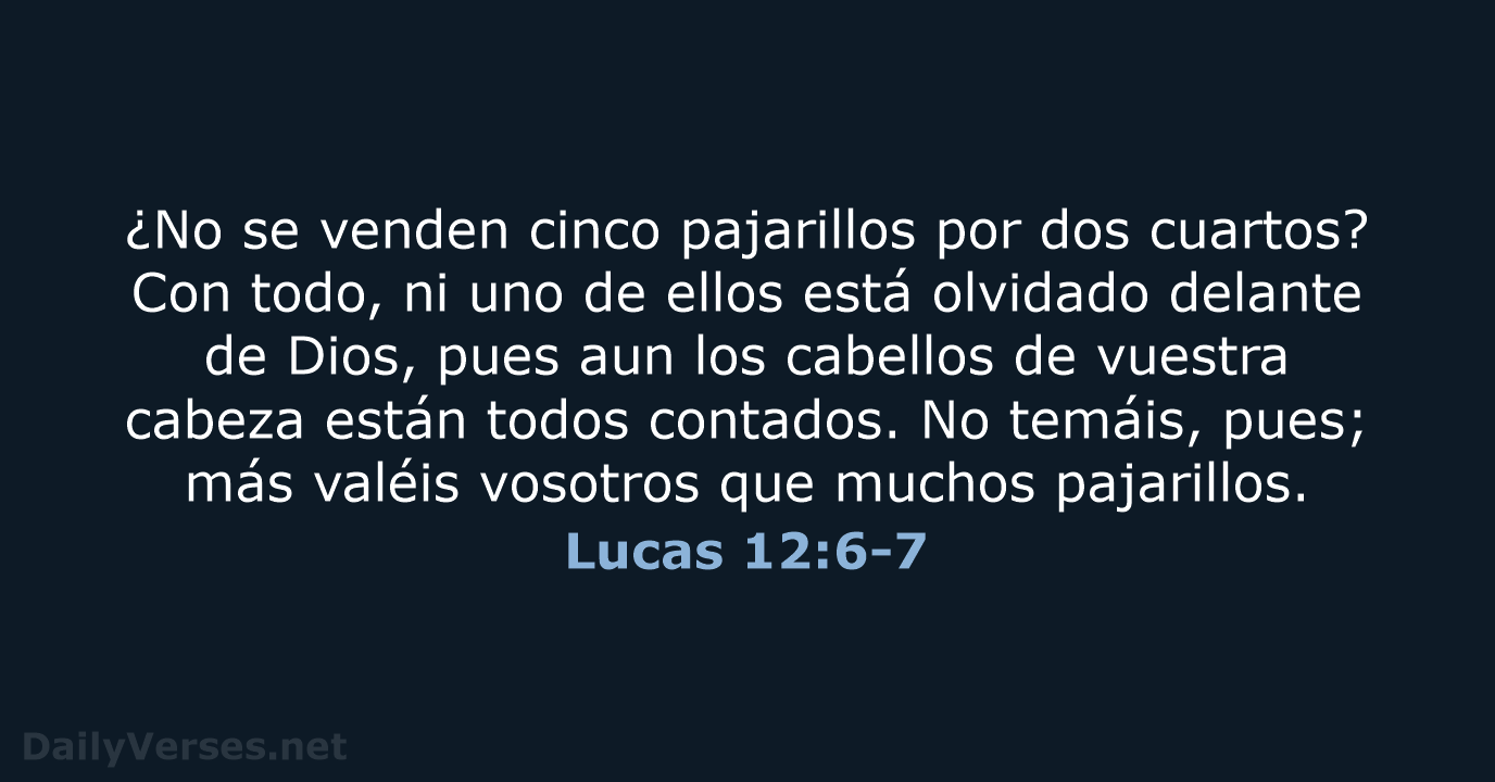 Lucas 12:6-7 - RVR95