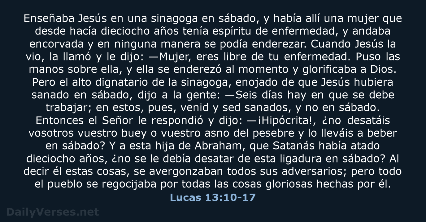 Lucas 13:10-17 - RVR95