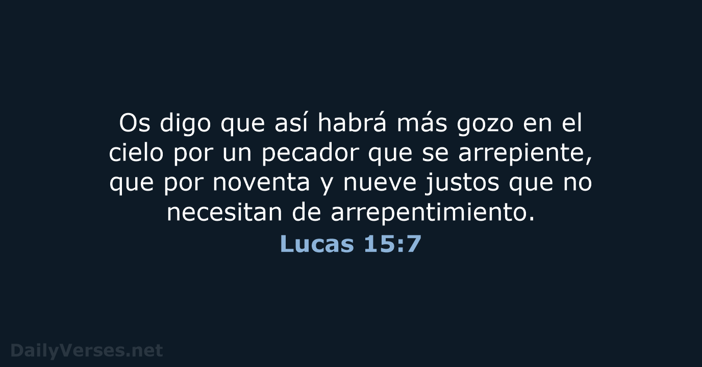 Lucas 15:7 - RVR95