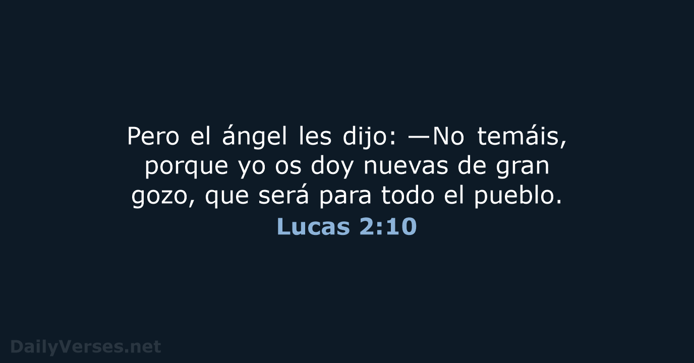Lucas 2:10 - RVR95