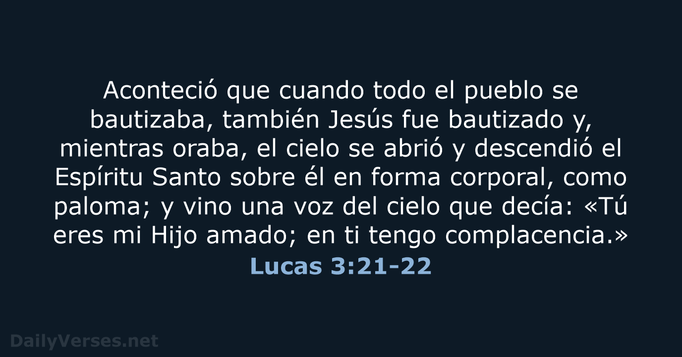 Lucas 3:21-22 - RVR95
